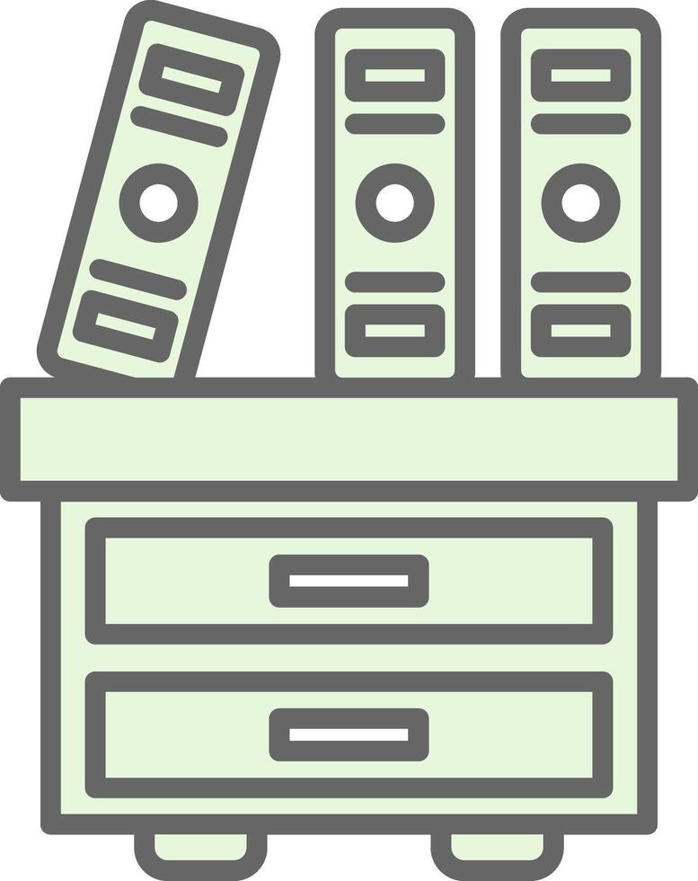 Cabinet Fillay Icon Design vector