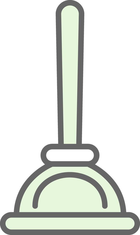 Plunger Fillay Icon Design vector