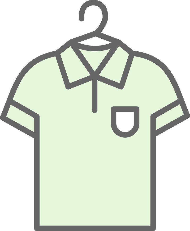 Shirt Fillay Icon Design vector