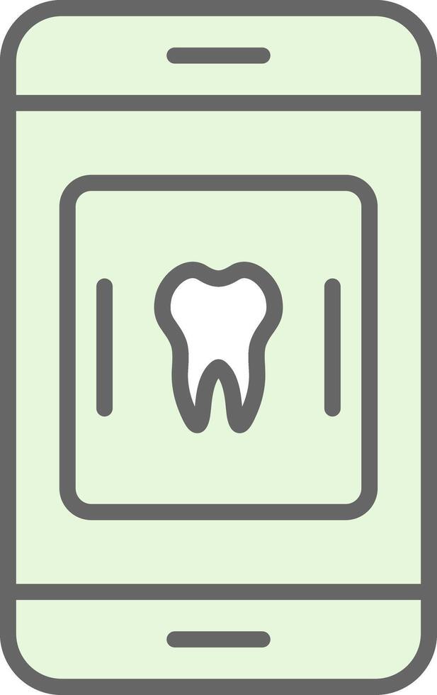 Medical App Fillay Icon Design vector