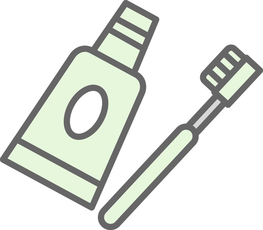 Toothpaste Fillay Icon Design vector