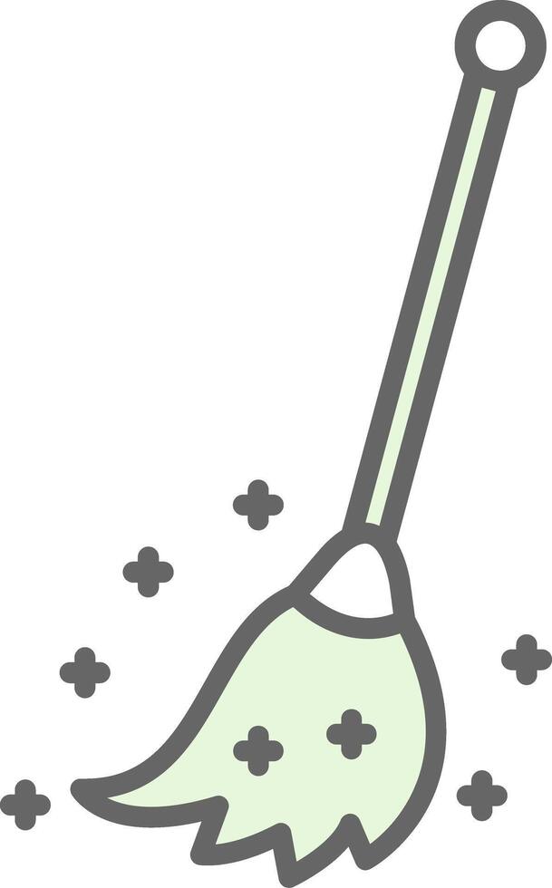 Broom Fillay Icon Design vector