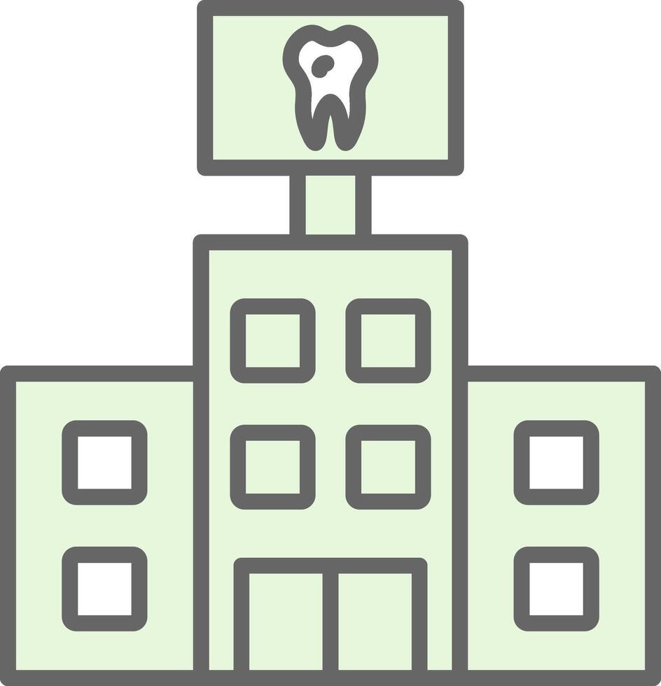 Dental Care Fillay Icon Design vector
