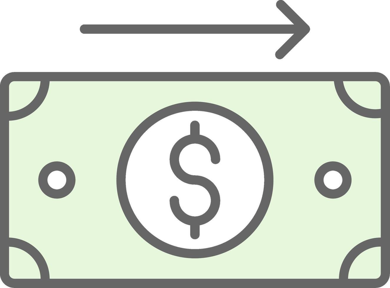 Send Money Fillay Icon Design vector