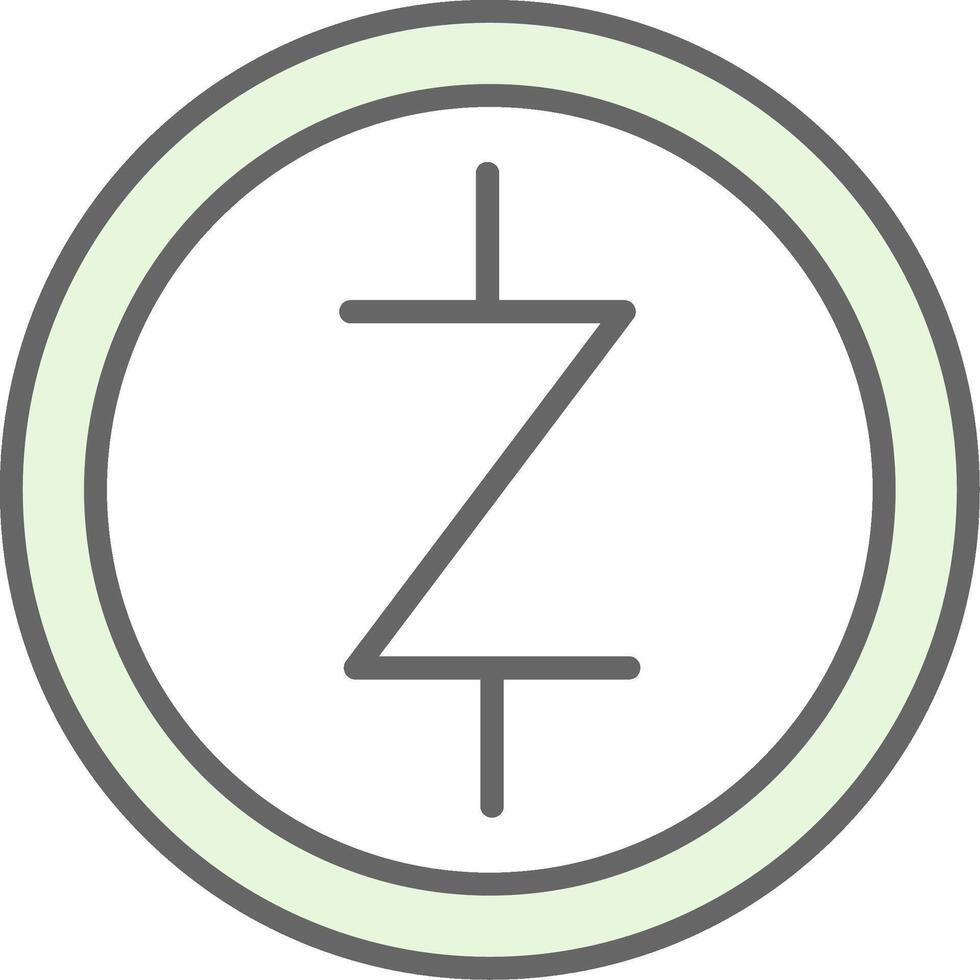 Zcash Fillay Icon Design vector