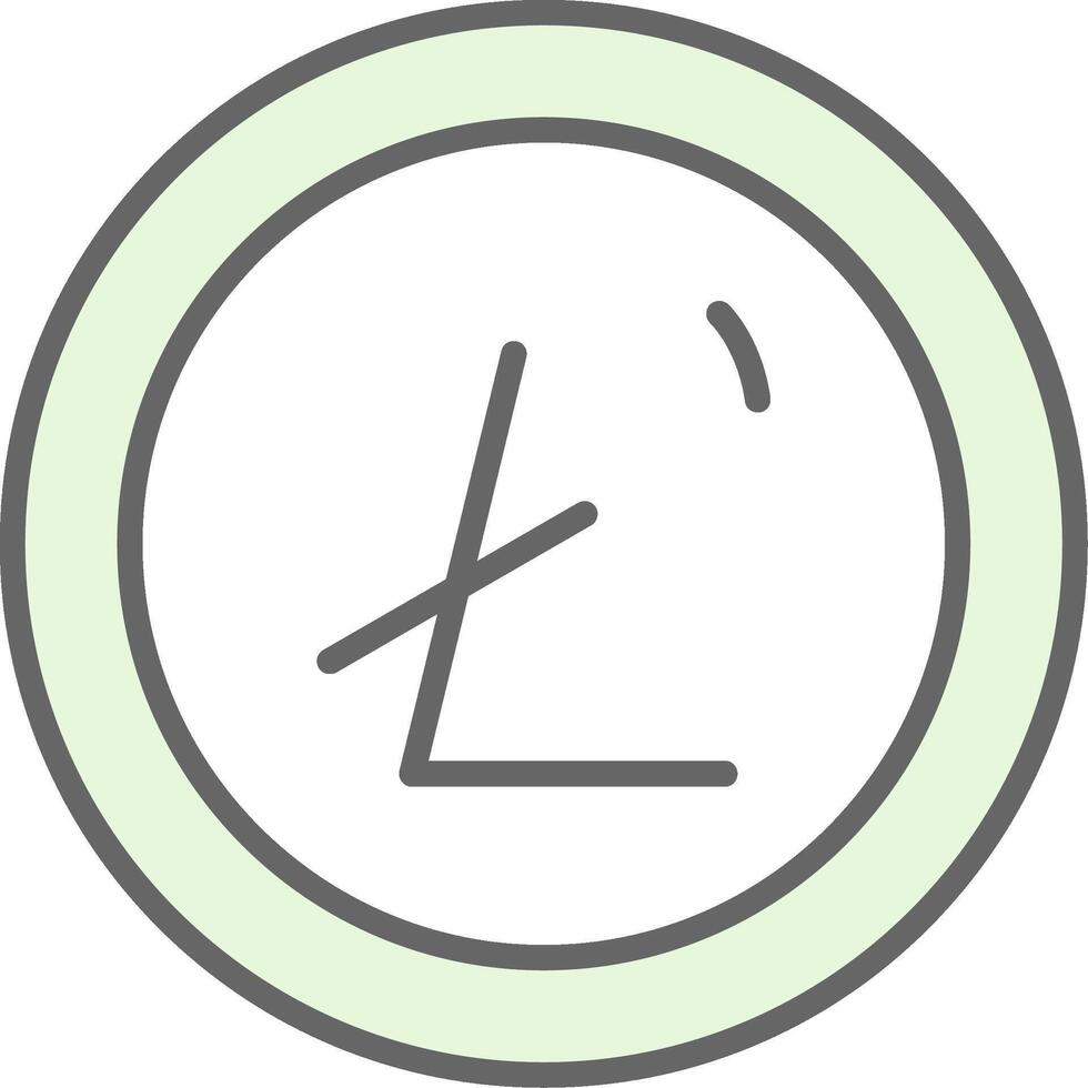 Litecoin Fillay Icon Design vector