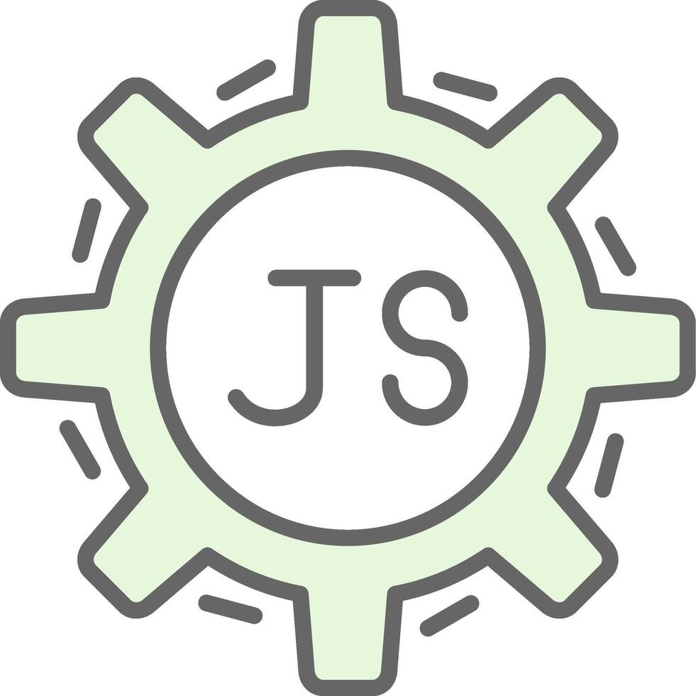 Javascript Fillay Icon Design vector