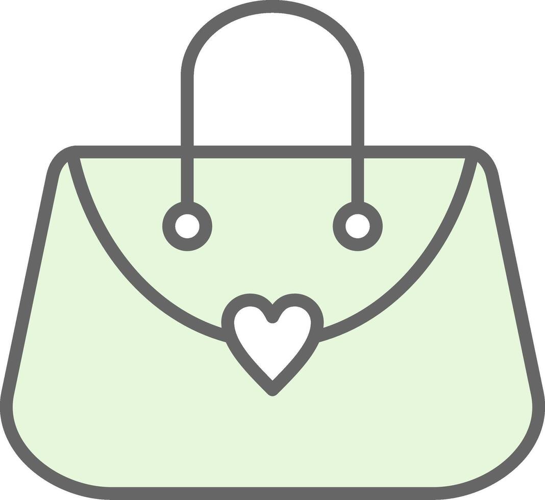 Purse Fillay Icon Design vector