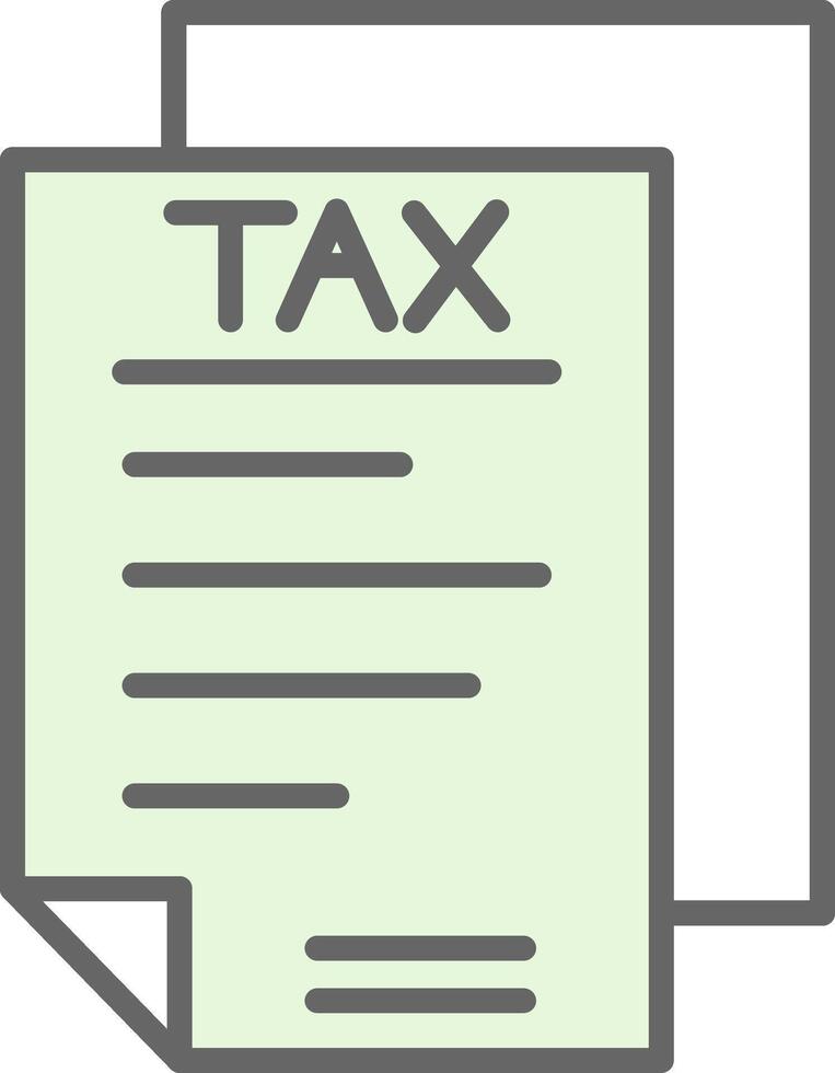 Taxes Fillay Icon Design vector