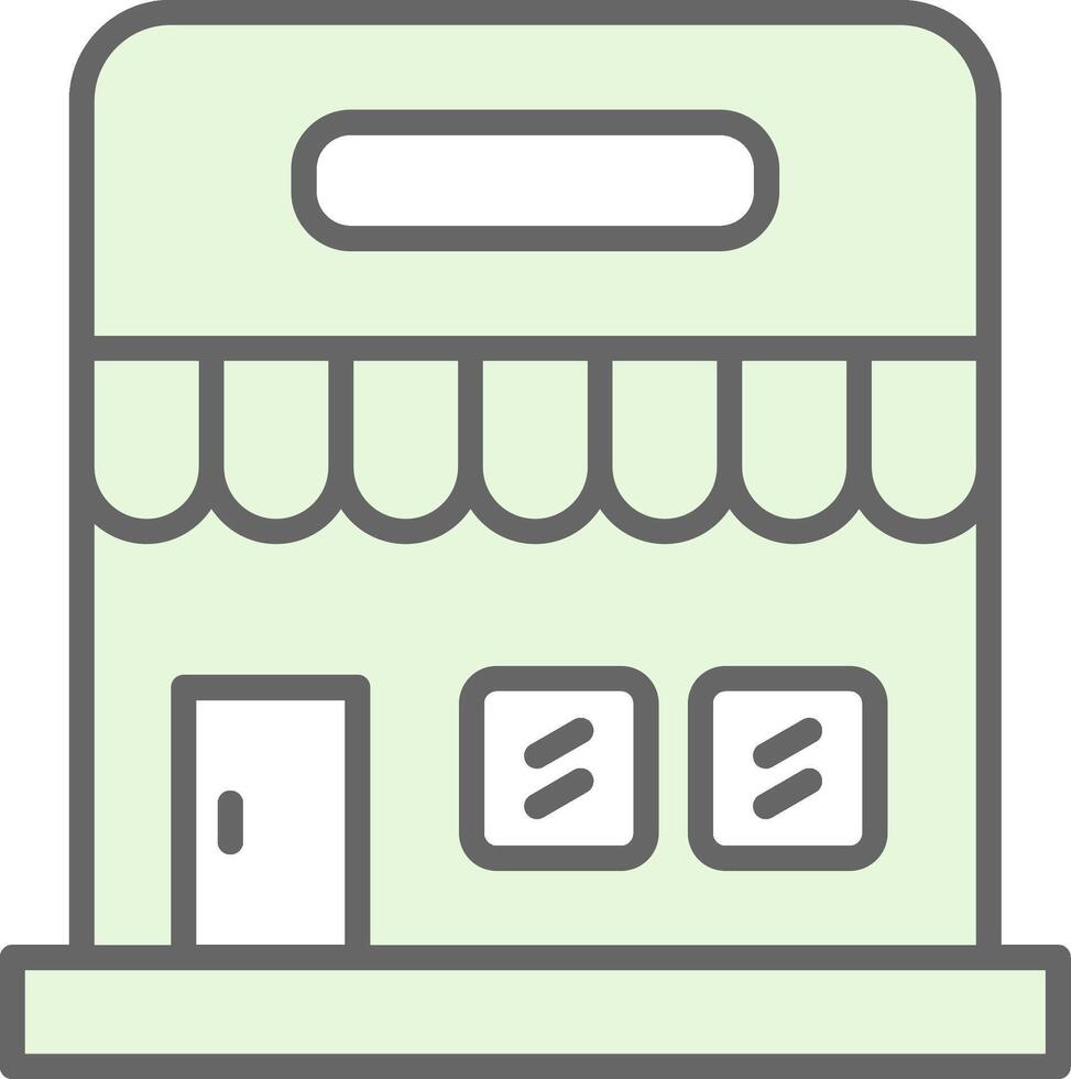 Supermarket Fillay Icon Design vector