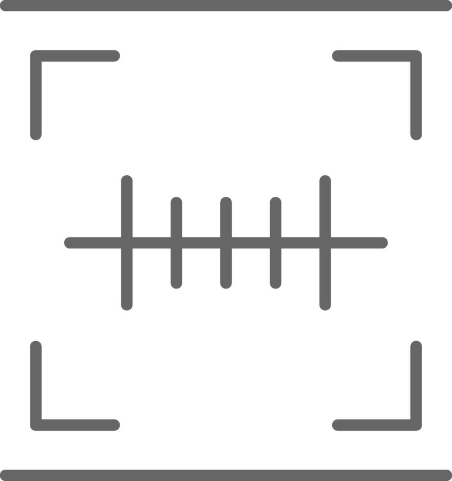 Barcode Scan Fillay Icon Design vector
