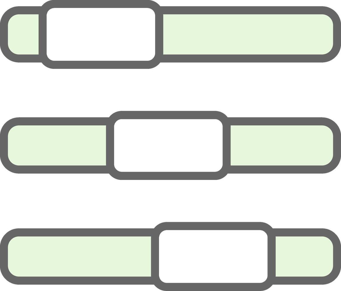 Progress Bar Fillay Icon Design vector