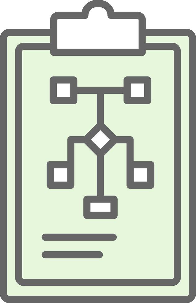 Business Plan Fillay Icon Design vector