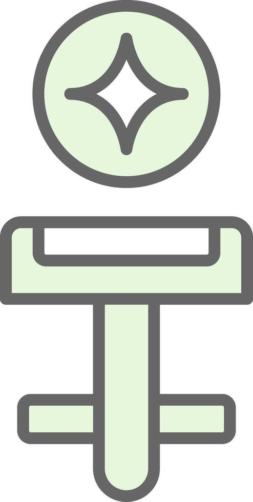 Cufflinks Fillay Icon Design vector