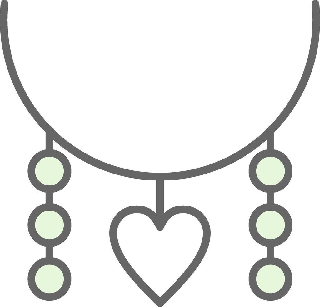 Necklace Fillay Icon Design vector