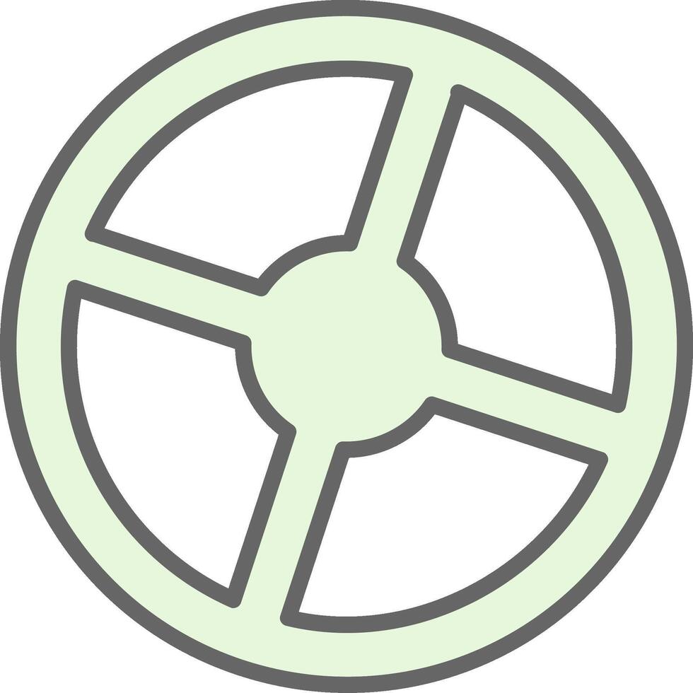 Steering Fillay Icon Design vector
