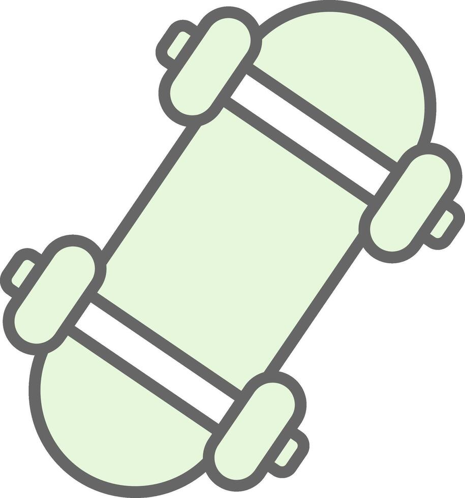 patineta relleno icono diseño vector