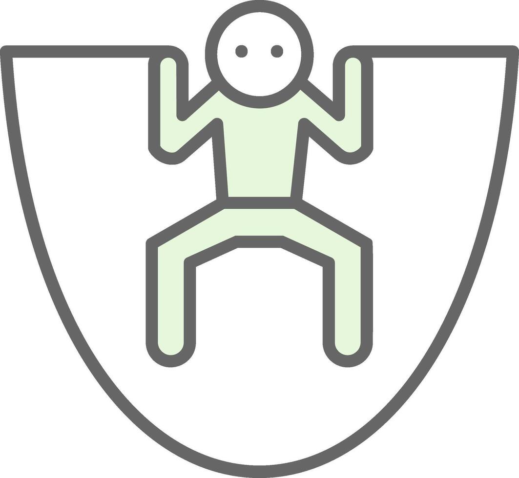 Skipping Fillay Icon Design vector