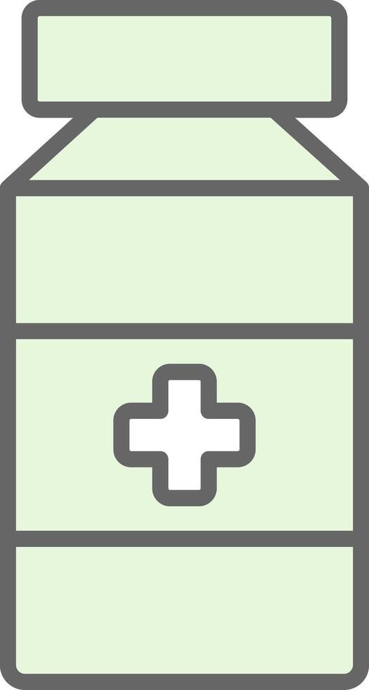 Pill Jar Fillay Icon Design vector