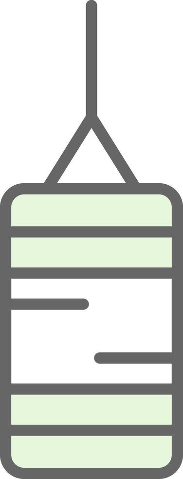 puñetazos bolso relleno icono diseño vector