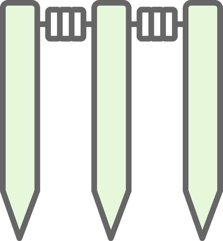 Wicket Fillay Icon Design vector