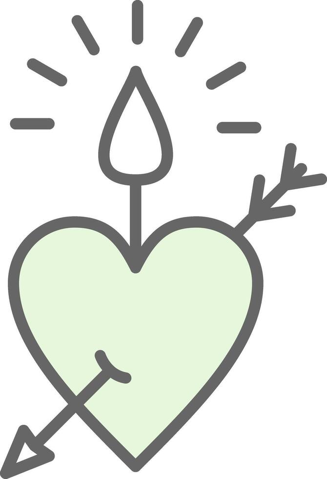 Candle Fillay Icon Design vector