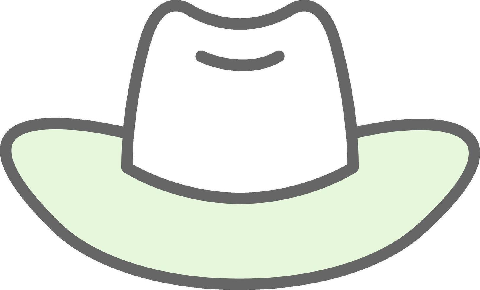 Cowboy Hat Fillay Icon Design vector