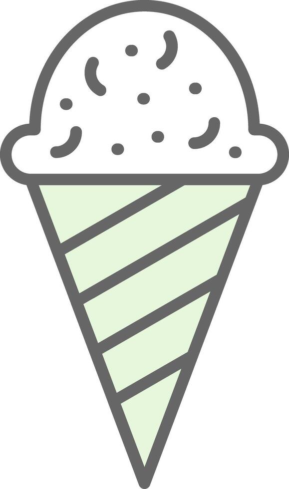 helado relleno icono diseño vector