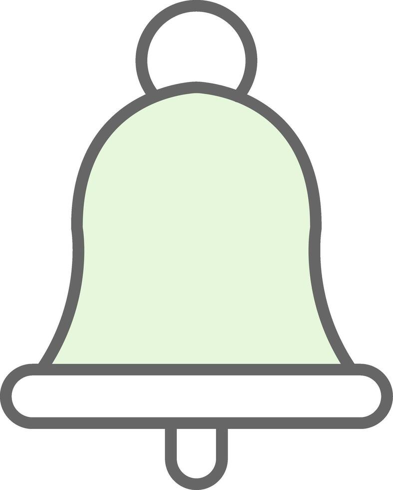 campana relleno icono diseño vector