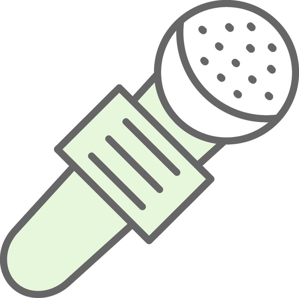 Mic Fillay Icon Design vector