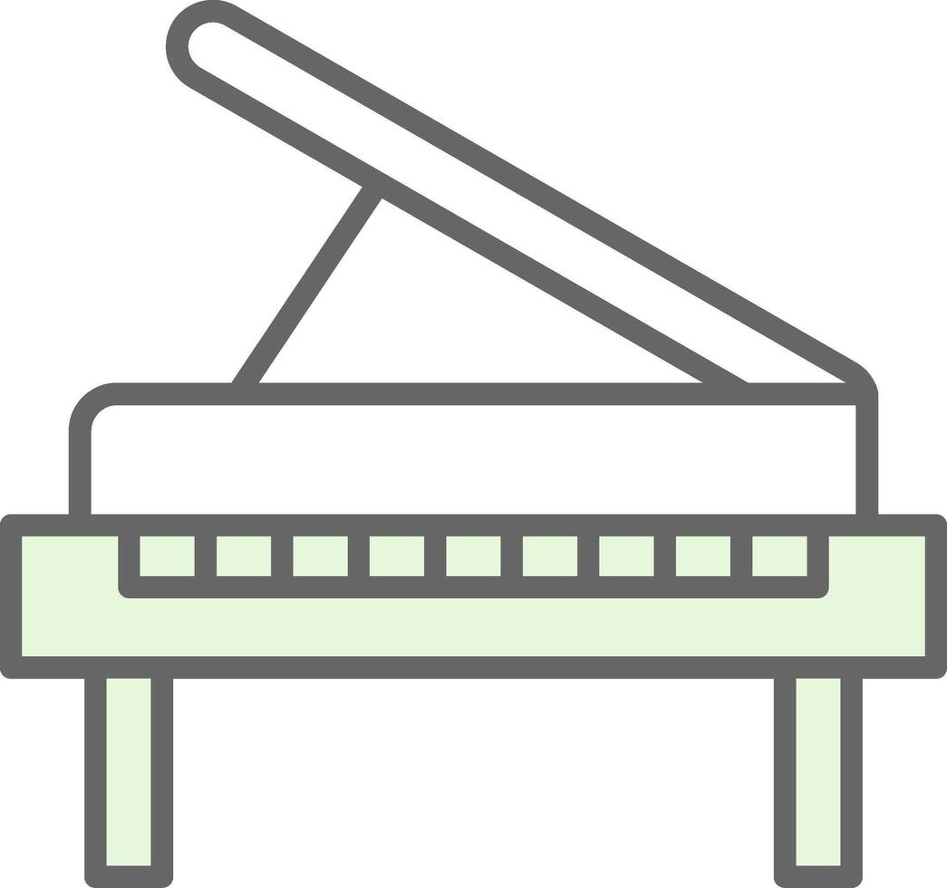 Piano Fillay Icon Design vector