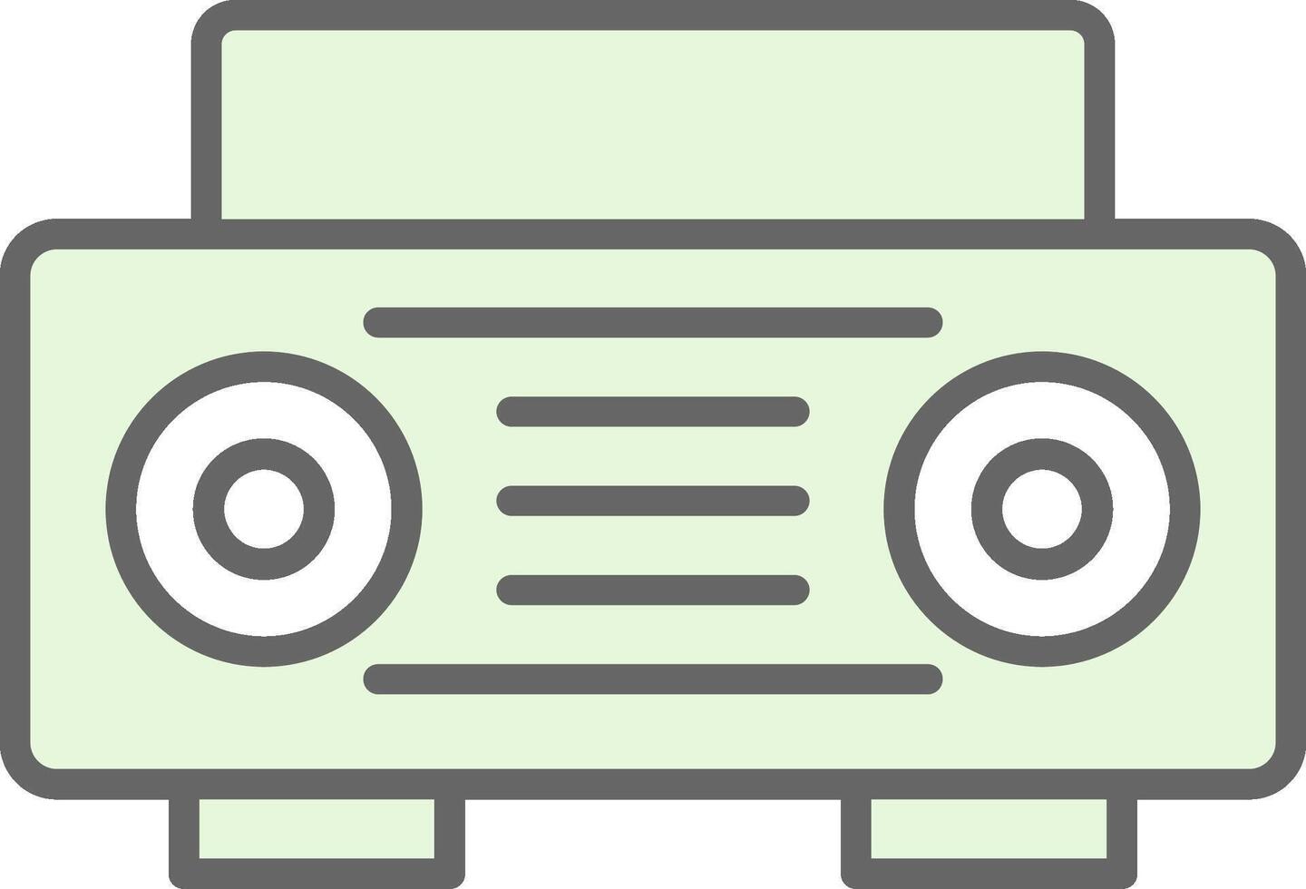 Radio Fillay Icon Design vector