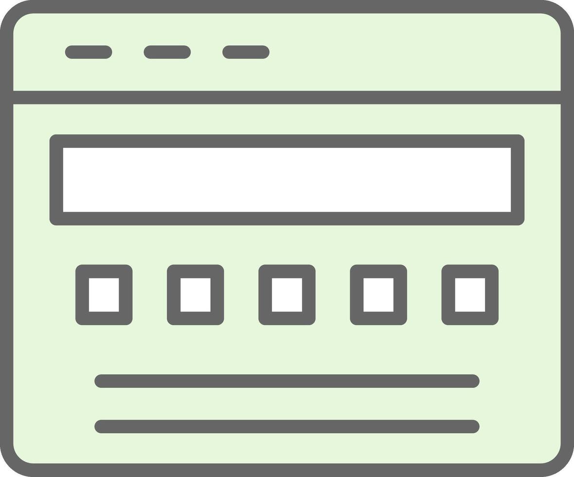 Web Browser Fillay Icon Design vector