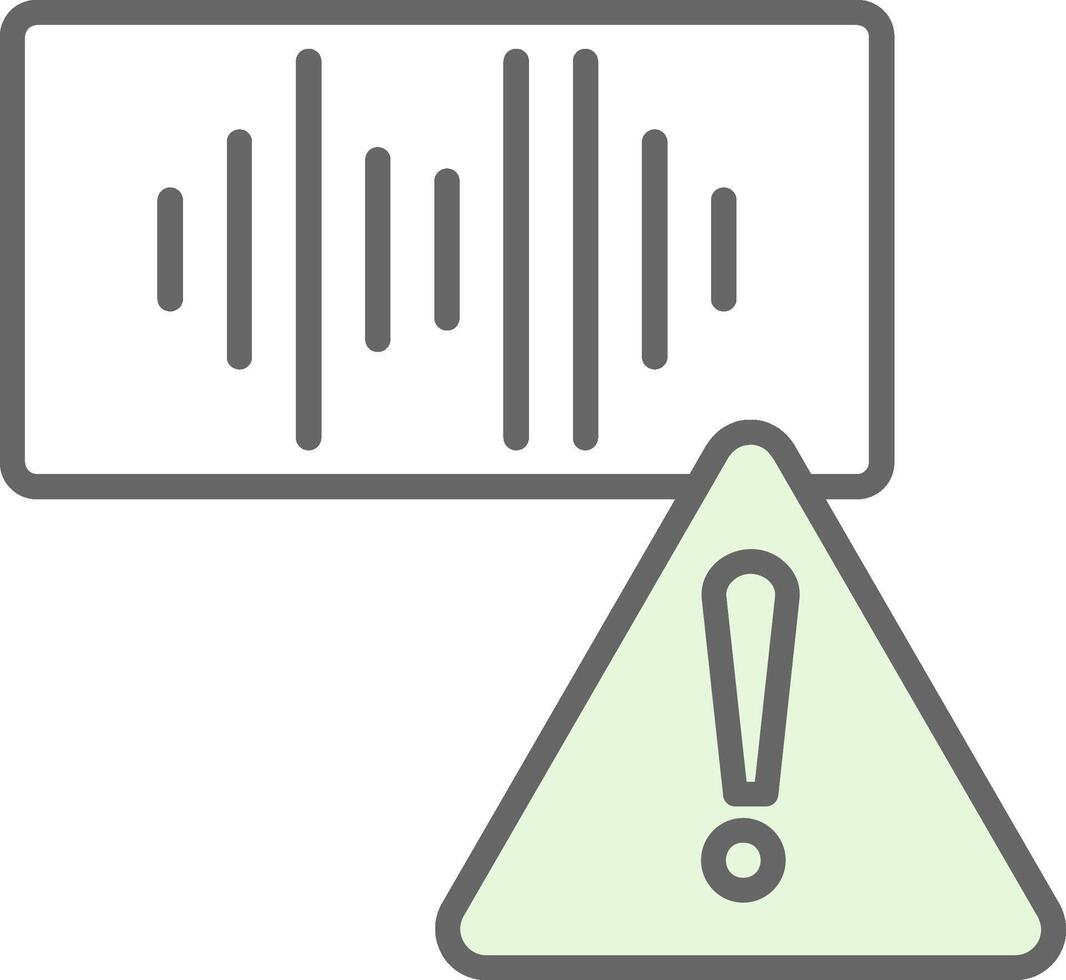 Error Fillay Icon Design vector