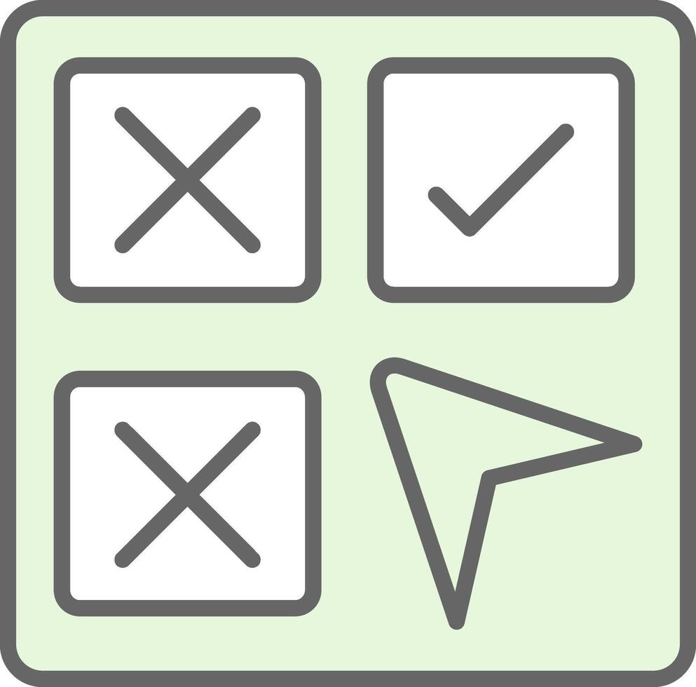 Selection Fillay Icon Design vector