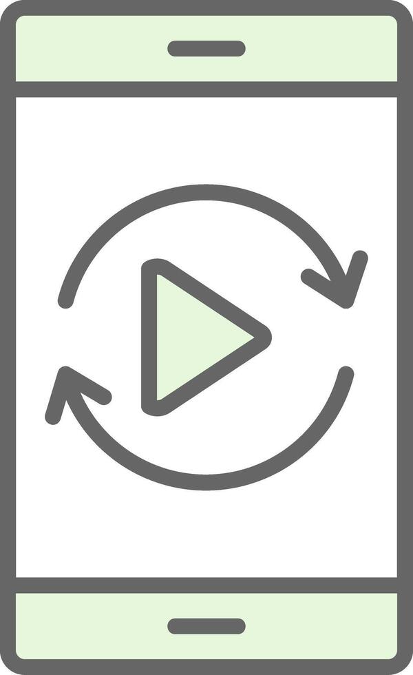 Sync Fillay Icon Design vector
