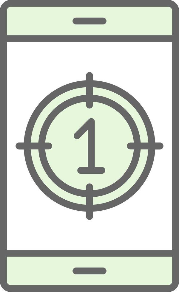Countdown Fillay Icon Design vector