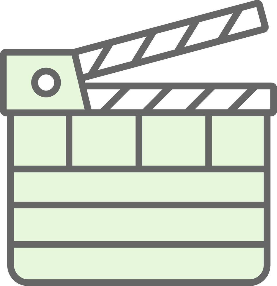 Clapperboard Fillay Icon Design vector