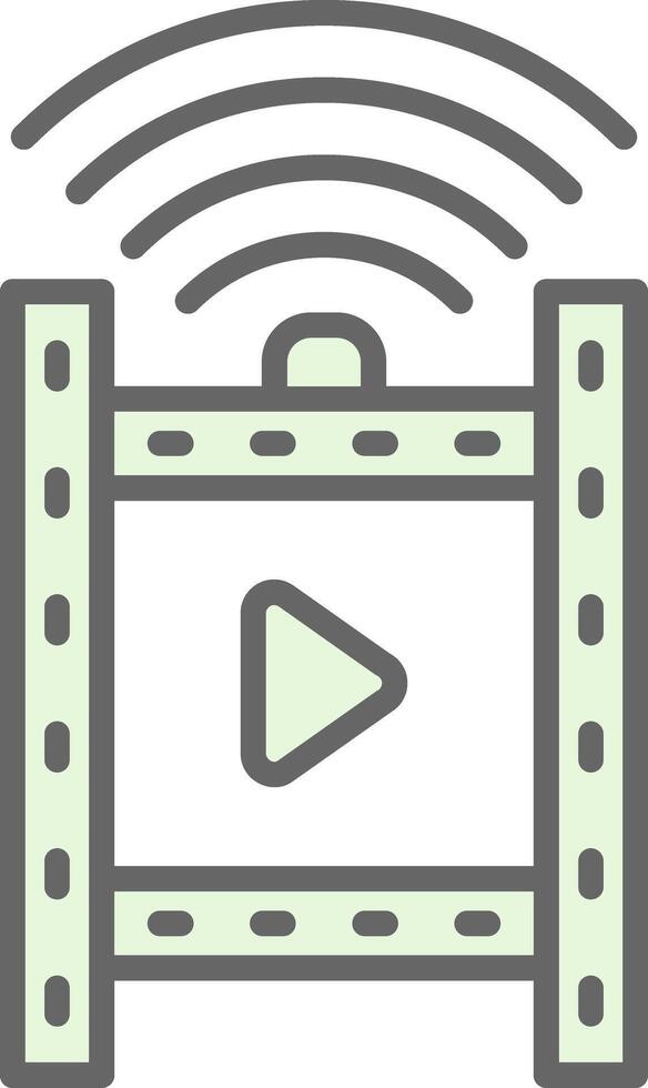 Film Fillay Icon Design vector