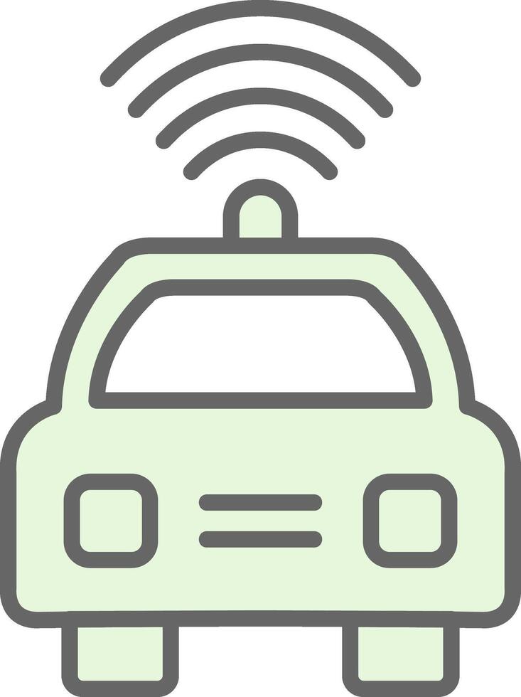 Car Fillay Icon Design vector