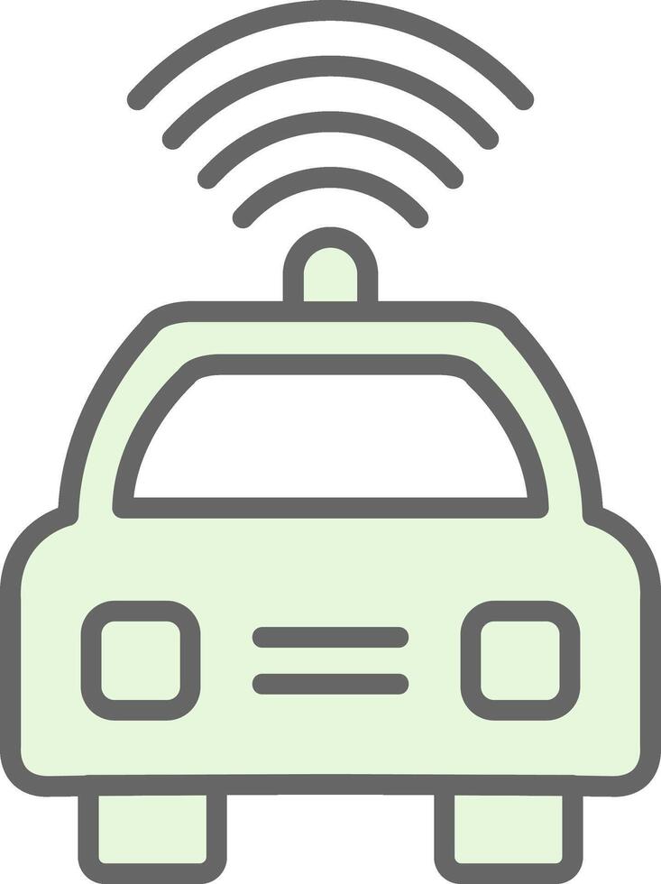 Car Fillay Icon Design vector