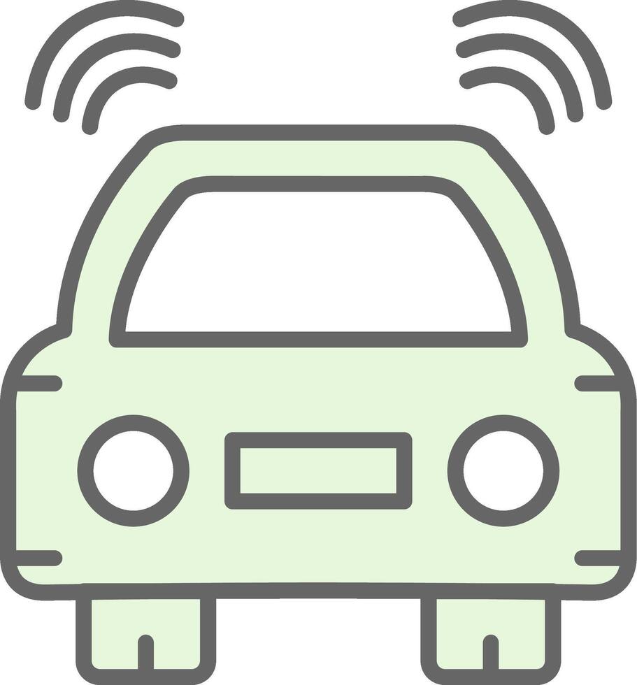 Car Fillay Icon Design vector