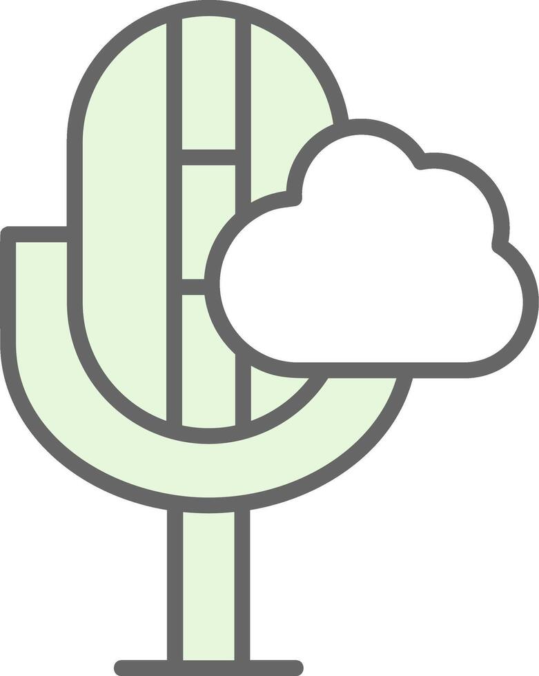 nube relleno icono diseño vector