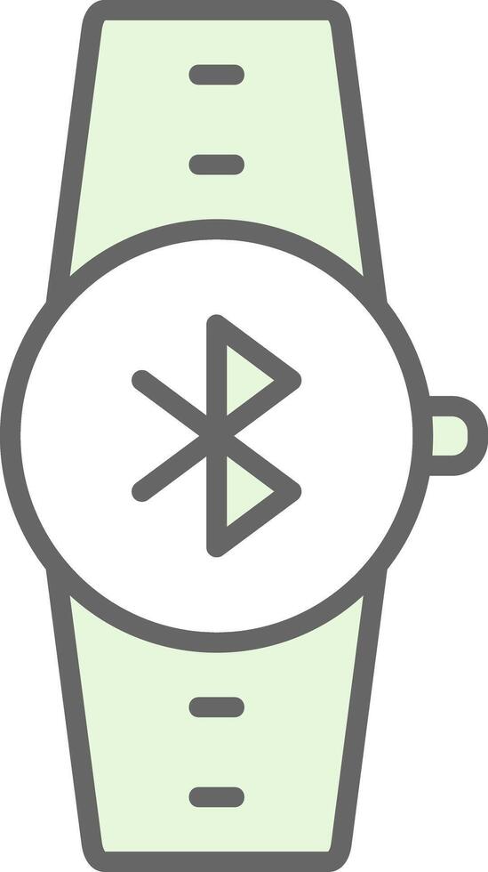 Bluetooth Fillay Icon Design vector