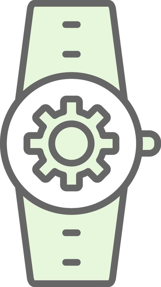 Settings Fillay Icon Design vector