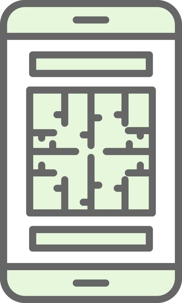 Maze Fillay Icon Design vector