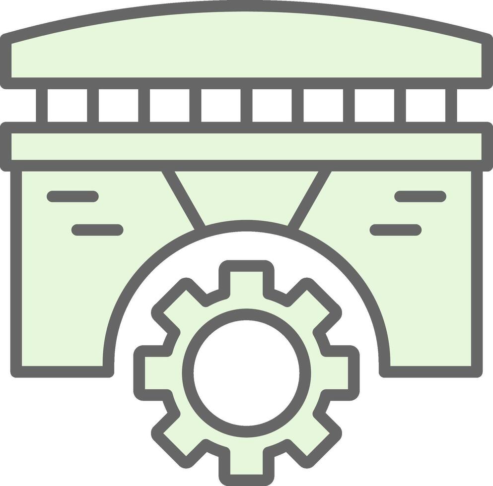 Bridge Fillay Icon Design vector