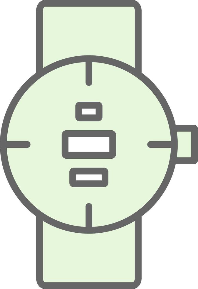 Diving Watch Fillay Icon Design vector