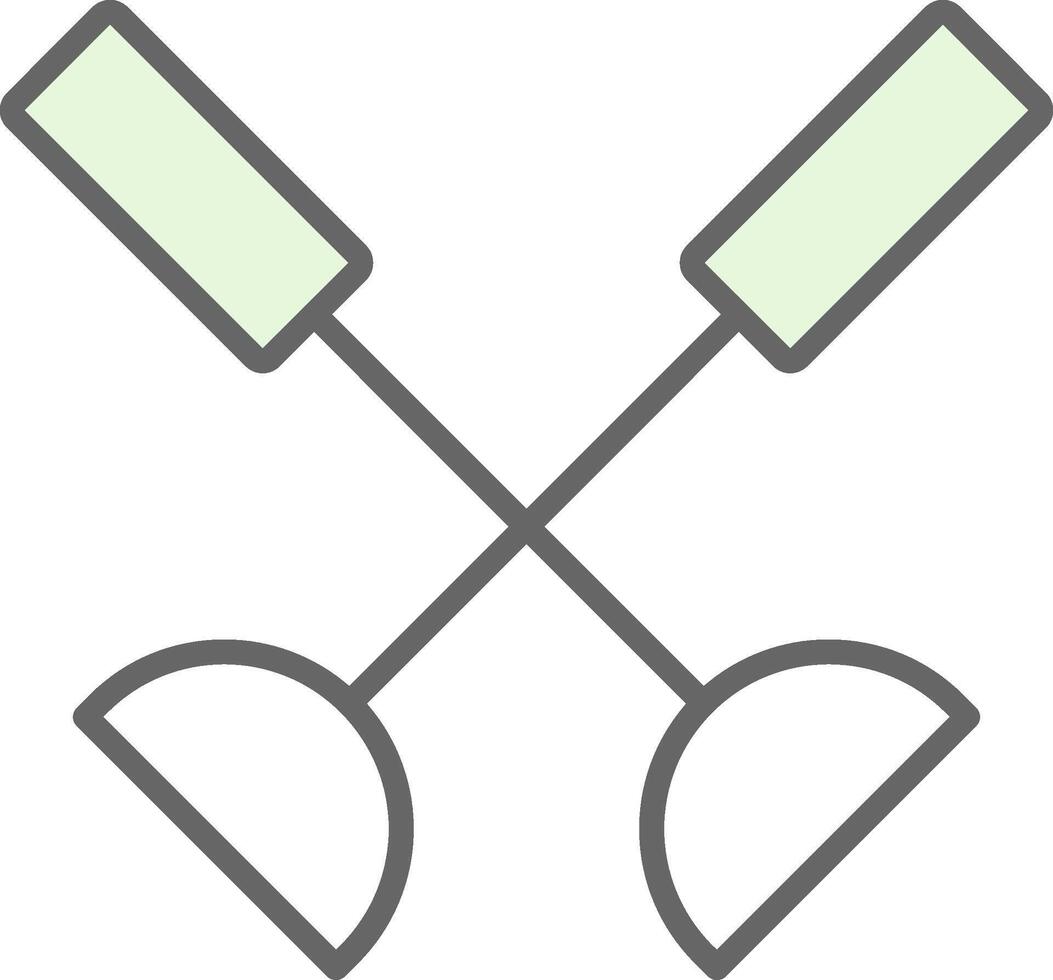 Paddle Fillay Icon Design vector
