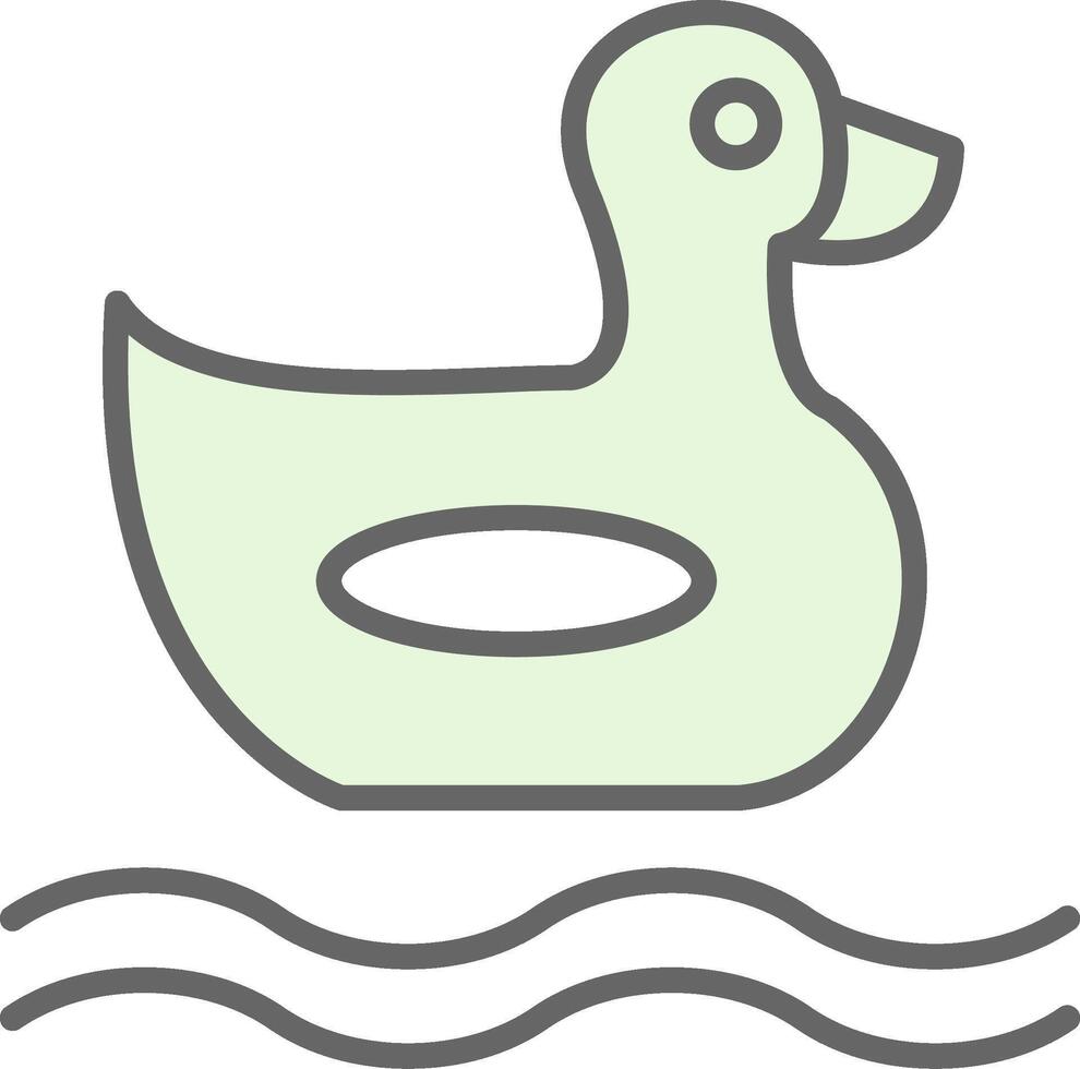 Duck Fillay Icon Design vector